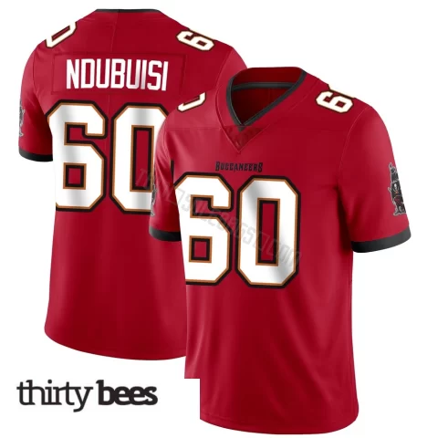 Haggai Ndubuisi ＃60 Tampa Bay Buccaneers Youth Limited Red Team Color Vapor Untouchable Jersey