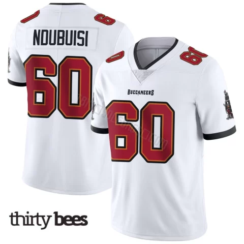Haggai Ndubuisi ＃60 Tampa Bay Buccaneers Men's Limited White Vapor Untouchable Jersey