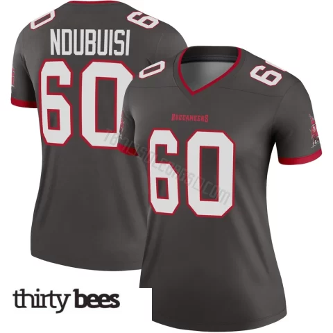 Haggai Ndubuisi ＃60 Tampa Bay Buccaneers Women's Legend Pewter Alternate Jersey