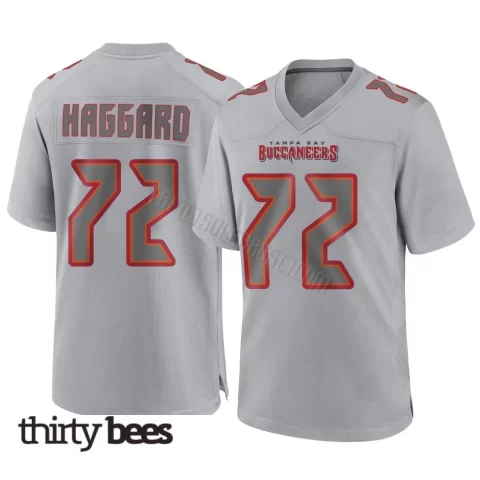 Luke Haggard ＃72 Tampa Bay Buccaneers Men's Game Gray Atmosphere Fashion Jersey