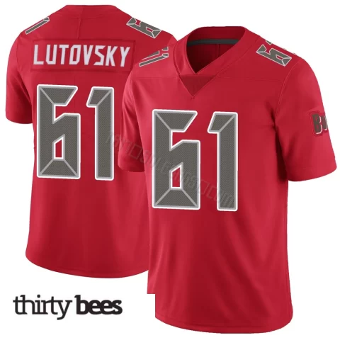 Henry Lutovsky ＃61 Tampa Bay Buccaneers Youth Limited Red Color Rush Jersey