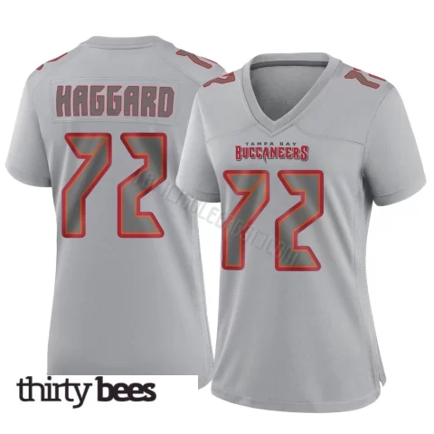 Luke Haggard ＃72 Tampa Bay Buccaneers Women's Game Gray Atmosphere Fashion Jersey