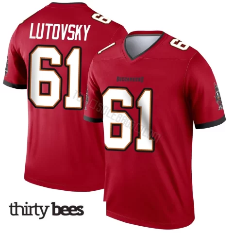 Henry Lutovsky ＃61 Tampa Bay Buccaneers Youth Legend Red Jersey