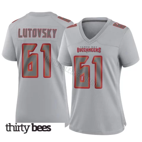Henry Lutovsky ＃61 Tampa Bay Buccaneers Women's Game Gray Atmosphere Fashion Jersey