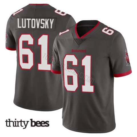 Henry Lutovsky ＃61 Tampa Bay Buccaneers Men's Limited Pewter Alternate Vapor Jersey