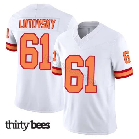 Henry Lutovsky ＃61 Tampa Bay Buccaneers Youth Limited White '76 Vapor F.U.S.E. Jersey