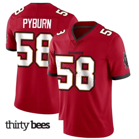 Jack Pyburn ＃58 Tampa Bay Buccaneers Youth Limited Red Team Color Vapor Untouchable Jersey