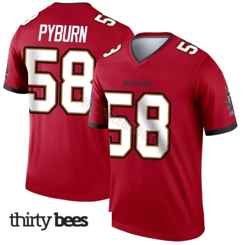 Jack Pyburn ＃58 Tampa Bay Buccaneers Youth Legend Red Jersey