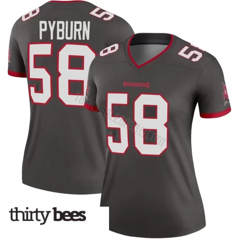 Jack Pyburn ＃58 Tampa Bay Buccaneers Women's Legend Pewter Alternate Jersey