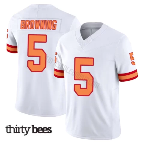Jake Browning ＃5 Tampa Bay Buccaneers Youth Limited White '76 Vapor F.U.S.E. Jersey