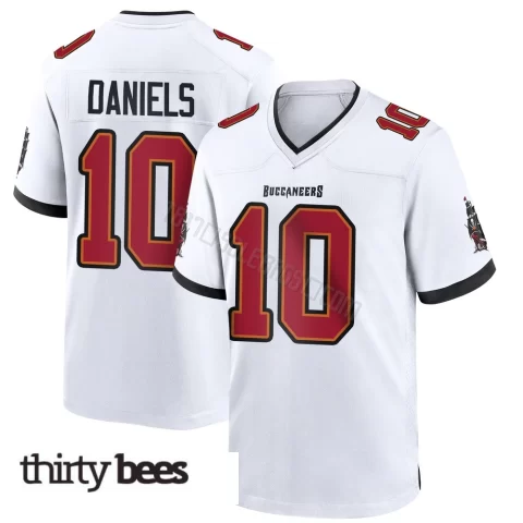 Jalon Daniels ＃10 Tampa Bay Buccaneers Youth Game White Jersey