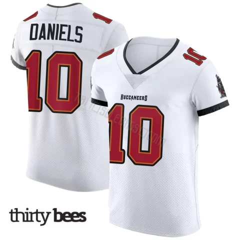 Jalon Daniels ＃10 Tampa Bay Buccaneers Men's Elite White Vapor Jersey