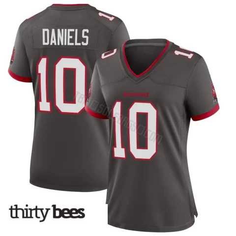 Jalon Daniels ＃10 Tampa Bay Buccaneers Women's Game Pewter Alternate Jersey