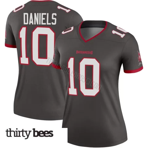 Jalon Daniels ＃10 Tampa Bay Buccaneers Women's Legend Pewter Alternate Jersey