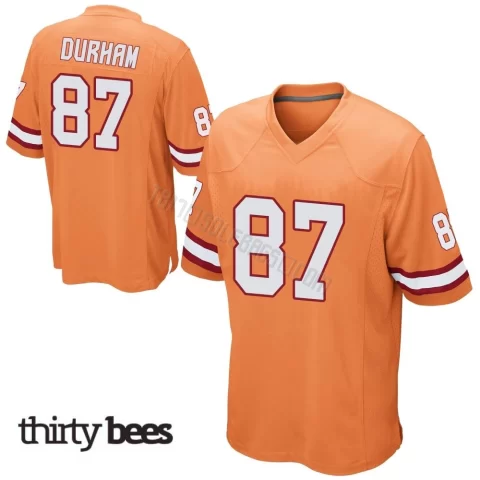 Payne Durham ＃87 Tampa Bay Buccaneers Men's Game Orange Alternate Jersey