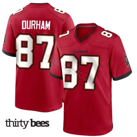 Payne Durham ＃87 Tampa Bay Buccaneers Men's Game Red Team Color Jersey