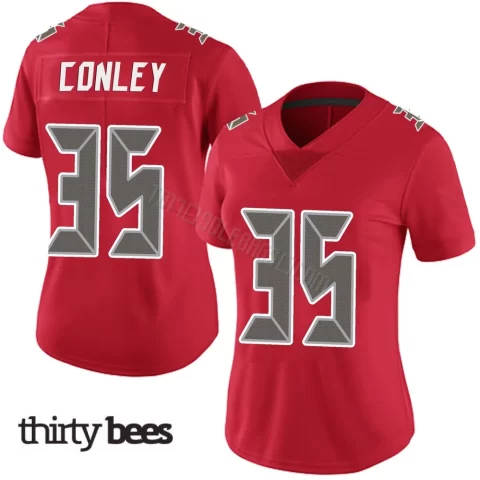 Ja'Qurious Conley ＃35 Tampa Bay Buccaneers Women's Limited Red Team Color Vapor Untouchable Jersey