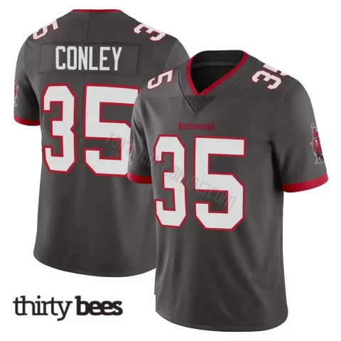 Ja'Qurious Conley ＃35 Tampa Bay Buccaneers Youth Limited Pewter Alternate Vapor Jersey
