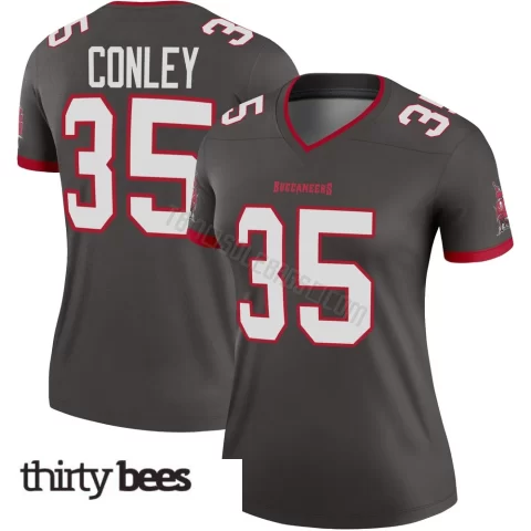 Ja'Qurious Conley ＃35 Tampa Bay Buccaneers Women's Legend Pewter Alternate Jersey