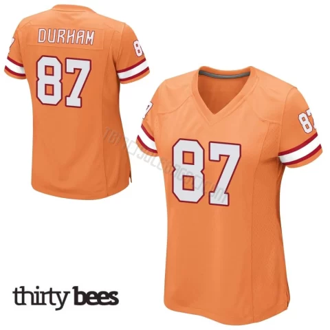 Payne Durham ＃87 Tampa Bay Buccaneers Women's Game Orange Alternate Jersey