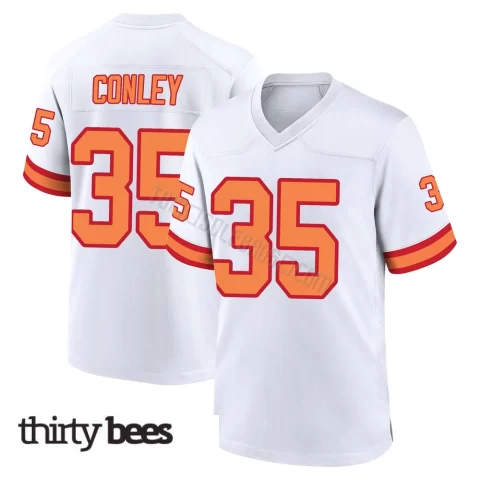 Ja'Qurious Conley ＃35 Tampa Bay Buccaneers Men's Game White '76 Jersey