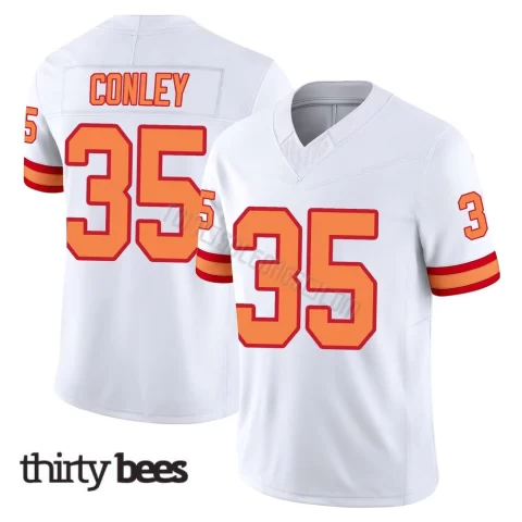 Ja'Qurious Conley ＃35 Tampa Bay Buccaneers Youth Limited White '76 Vapor F.U.S.E. Jersey