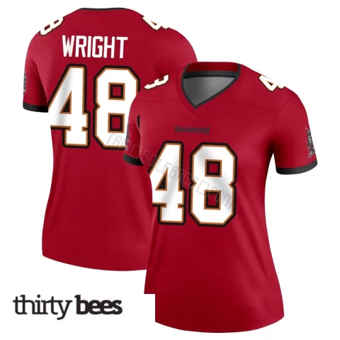 Javin Wright ＃48 Tampa Bay Buccaneers Women's Legend Red Jersey