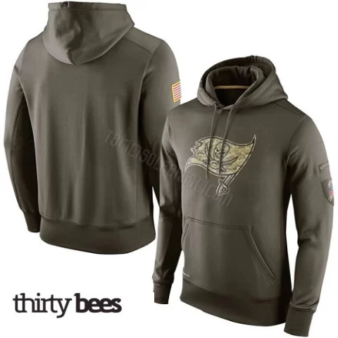 Tampa Bay Buccaneers Men's Olive Salute to Service KO Performance Hoodie
