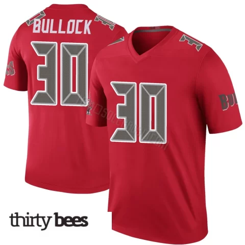 John Bullock ＃30 Tampa Bay Buccaneers Men's Legend Red Color Rush Jersey