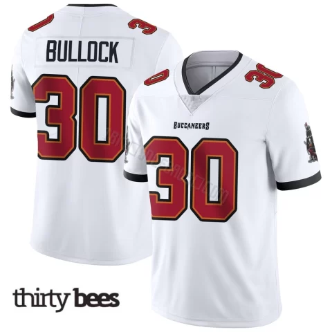 John Bullock ＃30 Tampa Bay Buccaneers Youth Limited White Vapor Untouchable Jersey