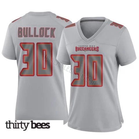 John Bullock ＃30 Tampa Bay Buccaneers Women's Game Gray Atmosphere Fashion Jersey