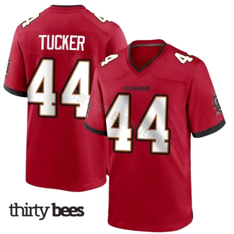 Sean Tucker ＃44 Tampa Bay Buccaneers Men's Game Red Team Color Jersey