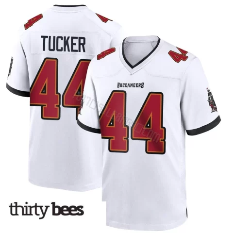 Sean Tucker ＃44 Tampa Bay Buccaneers Youth Game White Jersey