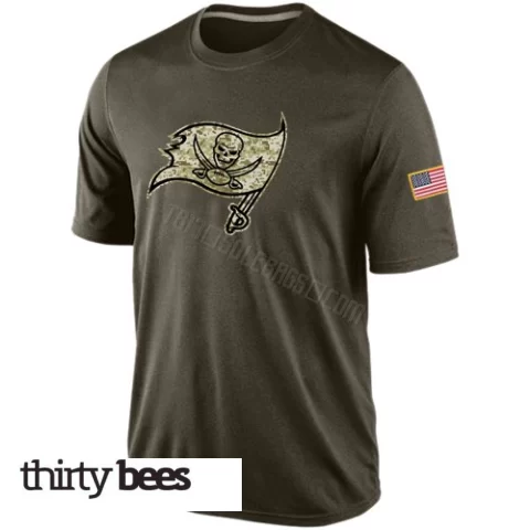 Tampa Bay Buccaneers Men's Olive Salute To Service KO Performance Dri-FIT T-Shirt