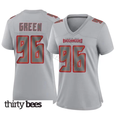 Josiah Green ＃96 Tampa Bay Buccaneers Women's Game Gray Atmosphere Fashion Jersey