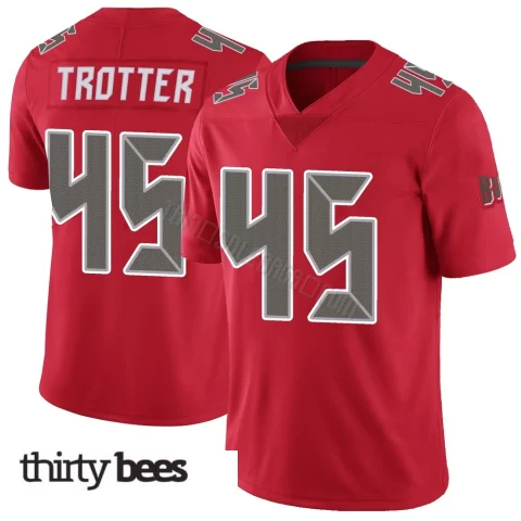 Josiah Trotter ＃45 Tampa Bay Buccaneers Men's Limited Red Color Rush Jersey