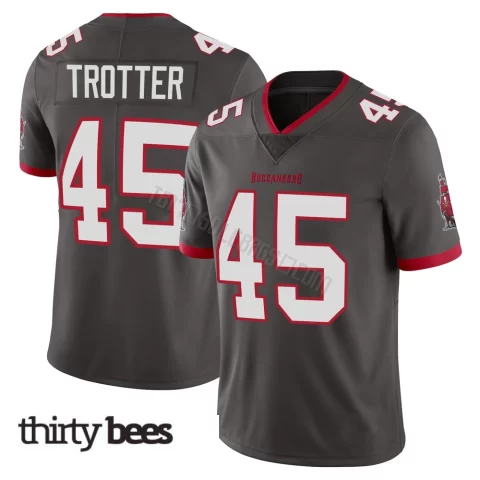 Josiah Trotter ＃45 Tampa Bay Buccaneers Youth Limited Pewter Alternate Vapor Jersey