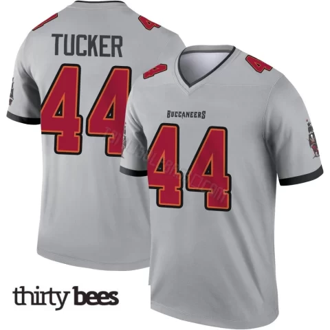 Sean Tucker ＃44 Tampa Bay Buccaneers Youth Legend Gray Inverted Jersey