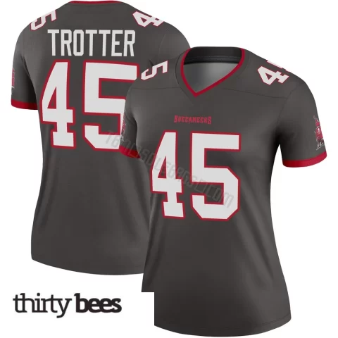 Josiah Trotter ＃45 Tampa Bay Buccaneers Women's Legend Pewter Alternate Jersey