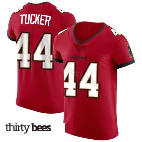 Sean Tucker ＃44 Tampa Bay Buccaneers Men's Elite Red Vapor Jersey