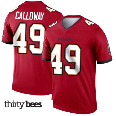 Kadarius Calloway ＃49 Tampa Bay Buccaneers Men's Legend Red Jersey