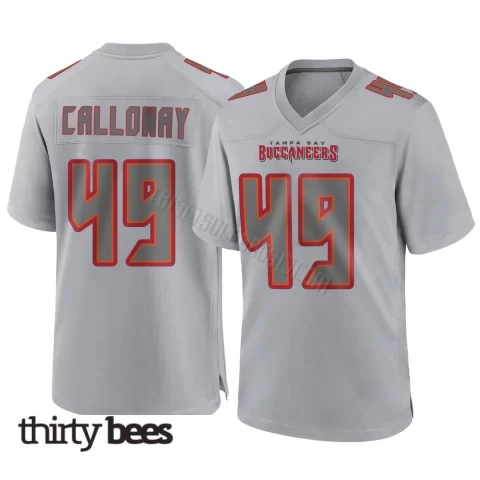 Kadarius Calloway ＃49 Tampa Bay Buccaneers Youth Game Gray Atmosphere Fashion Jersey
