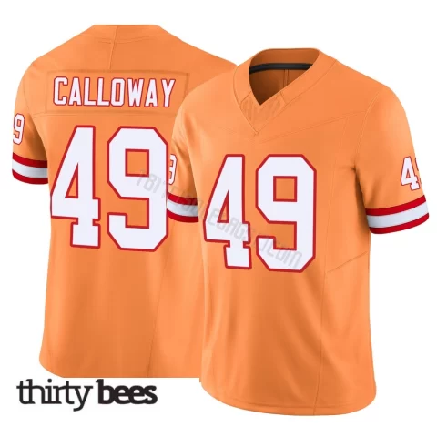 Kadarius Calloway ＃49 Tampa Bay Buccaneers Youth Limited Orange Vapor F.U.S.E. Jersey