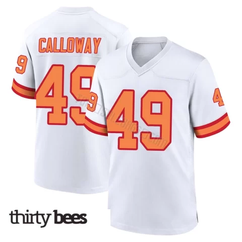 Kadarius Calloway ＃49 Tampa Bay Buccaneers Men's Game White '76 Jersey