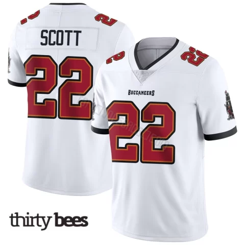 Keionte Scott ＃22 Tampa Bay Buccaneers Youth Limited White Vapor Untouchable Jersey