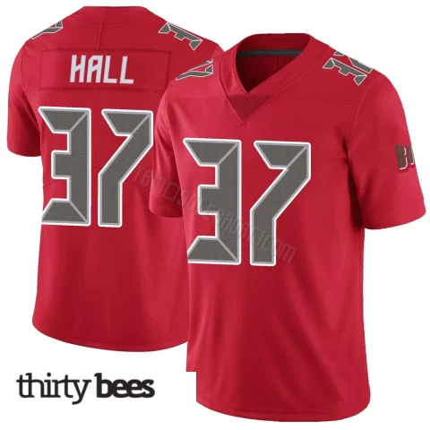 Kemon Hall ＃37 Tampa Bay Buccaneers Men's Limited Red Color Rush Jersey