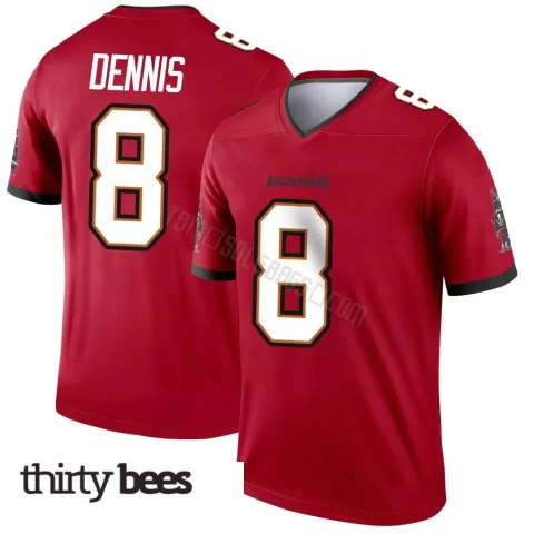 SirVocea Dennis ＃8 Tampa Bay Buccaneers Youth Legend Red Jersey