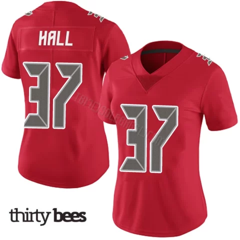 Kemon Hall ＃37 Tampa Bay Buccaneers Women's Limited Red Team Color Vapor Untouchable Jersey