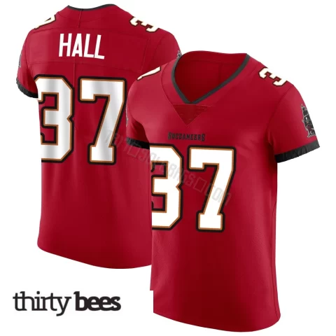 Kemon Hall ＃37 Tampa Bay Buccaneers Men's Elite Red Vapor Jersey