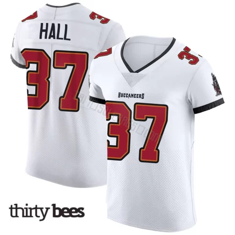 Kemon Hall ＃37 Tampa Bay Buccaneers Men's Elite White Vapor Jersey